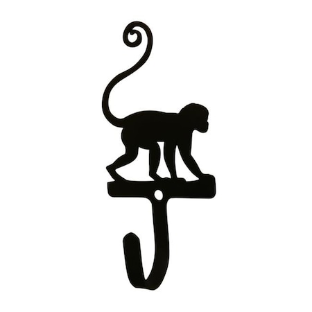 Village Wrought Iron Village Wrought Iron WH-281-S Monkey Wall Hook; Small WH-281-S
